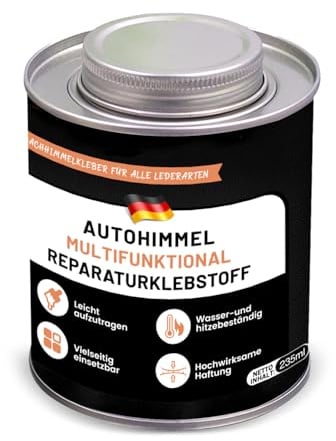 Headliner Repair Glue, Auto Dachhimmel Kleber 235ml, Starker Reparaturkleber mit Pinsel für Auto-Innendach, Leder & Polsterstoffe, Flüssigkleber für vielseitige Innenraum-Reparaturen