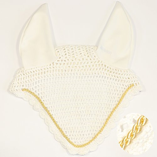 Eskadron Fliegenohren White mit Einer Kordel in Pastel Yellow (0092), Größe:Warmblut