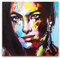 Startonight Bild auf Acrylglas - Mädchen mit Bemaltem Gesicht Glasbilder - Abstrakte Modernes Acrylglasbild - Deko Glas 60 x 60 cm