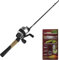 Zebco Uni – Erwachsene 33 562M PKG Combo 10#C Angelkombi, Schwarz – mit 29-teiligem Tackle, 30