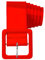 Widmann 17395 - Vinylgürtel Rot, für Erwachsene, ca. 124 cm, Disco, Kostüm, Accessoire, Karneval, Mottoparty