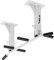 MOVIT® Profi Klimmzugstange zur Deckenmontage, bis 350 kg, 6x rutschfeste Griffe, 2x Ösen für Zubehör, schadstoffgeprüft, Weiß, Türreck Reckstange Pull up bar