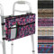 Vive Walker Bag - Water Resistant Accessory Basket Provides Hands Free Storage for Folding Walkers - Attachment Fits Wide (Pink Floral)