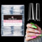 UNA GELLA Capsule Américaine Ongle Ballerina Longue 216 Pièces 12 Tailles Demi-Couverture Acrylique Coffin pour Extension et Nail Art DIY Salon à Domicile