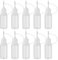 FOMIYES 10Pcs Glue Bottles 10ml Applicator DIY Quilling Tool Precision Bottle Squeeze Bottle With Nozzle DIY Tool(White)