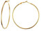 Musihy 316L Chirurgenstahl Creolen Creolen Für Damen Sinnvolle Geschenke Runden Gold 60mm