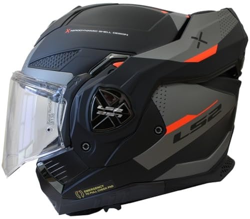 LS2, klapphelme motorrad ADVANT X Oblivion mat black titanium, XL