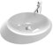 EMKE Oval Waschbecken Aufsatzwaschbecken 60 x 45 x 15 cm, Klein Waschbecken Gäste WC, Handwaschbecken Bad Waschschale Keramikwaschbecken Waschtisch Weiß