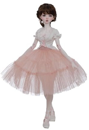 Oueneifs Ballerina Pearl Bjd Puppe 1/4 Moderne bewegliche Gelenke Komplettes Set Custoume Designer Modepuppe Harz Spielzeug für 15+ Jahre alt