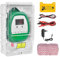 Weidezaungerät mit Weidezaun Seil 200 m,230V Elektrischer Weidezaun Kit 10kV Elektrozaun für hunde hühner pferde Ochse Schaf Schwein Geflügel,Vieh,Steuergerät zum Schutz von Gärten