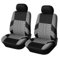 Autositzbezüge Atmungsaktive Komplettset-Autositzbezüge Universal Vorne/hinten Geteilter Sitzbank-Autositzschutz Für Kia Für Rio Sitzbezüge Auto(Gray 2pcs)