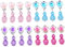 Veemoon 8 Paare Ohrringe Mit Clip-anhänger Ohrschmuck Für Ohrzubehör Für Ohrringe Ohranhänger Für Mädchen Ohrclip Clip-schmuck-ohrringe Ohranhänger Acryl