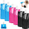 NIEEKRUN 6 Pack Collaile Water Bottle, 500ml Collaile Sort Bottle, Reuale Water Bottle with Cli, Flexile Bag for Sort, Travel, Drik, Cyclig