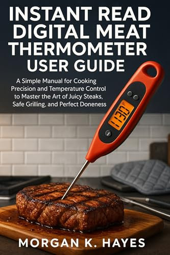 Instant Read Digital Meat Thermometer User Guide: A Simple Manual for Cooking Precision and Temperature Control to Master the Art of Juicy Steaks, Safe Grilling, and Perfect Doneness