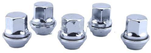 Radbolzen für Ford Focus (1998–2018) und Ford Fiesta (1995–2012), M12x1,5, 19 mm, Radmutter, Radbolzen, Radmuttern aus Leichtmetallstahl