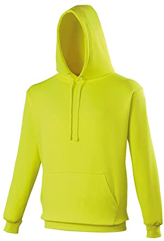 AWDis Men's Electric Hoodie, Yellow (Electric Yellow), XX-Large