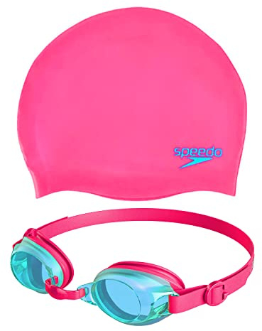 Speedo Jet Junior Swim Set Schwimmbrille, Unisex Baby, Assorted 2, Einheitsgröße