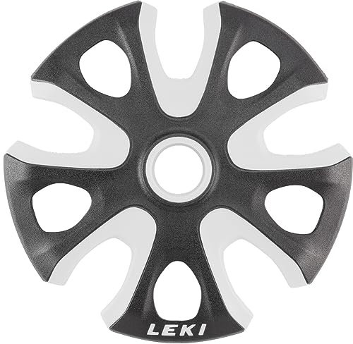 LEKI Unisex – Erwachsene Big Mountain Basket 2K 95mm Stockaufsatz, White-Black, One Size