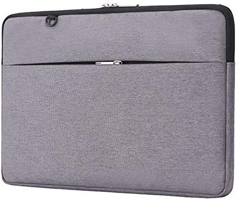 Funda Blanda Maletín Impermeable para Ordenador Portátil, Estilo Elegante Bolsa Protectora con Paquete de Accesorios, Ideal por 14 Pulgadas DELL/Ausu/Acer/HP/Toshiba/Lenovo,Gris Oscuro,14 Pulgada