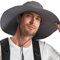 Cooltto Sun Hats for Men/Women with UPF 50+ UV Protection, Wide Brim Waterproof Breathable for Cycling, Fishing, Hiking, Golf, Climbing, Safari, Boating, Gardening and Other Outdoor Sports (Dark Grey)