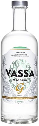 VASSA Zero G, acquavite analcolica da 700 ml, ideale per cocktail analcolici e long drink, alternativa analcolica al gin tradizionale, 100% ingredienti naturali