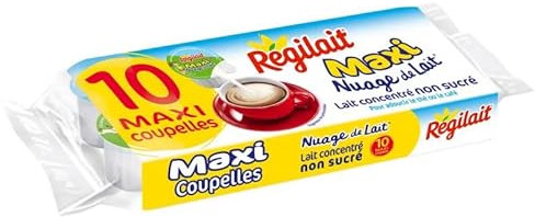 REGILAIT - Nuage De Lait Entier Maxi Coupelles 140G - Lot De 4