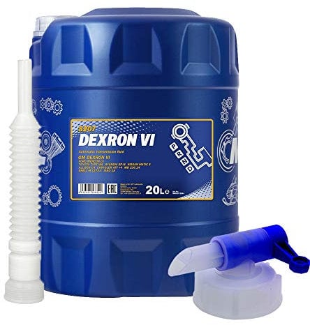 20 Liter, MANNOL 8207 Dexron VI ATF Getriebeöl 236.14 + Ausgießer + Zapfhahn (4,47€/L)