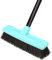 Yard Brush Telescopic Long Handle with Stiff Bristles Outdoor Broom for Cleaning Scrubbing Driveway Yard Wood Stone Leaves Lawn Garden Broom