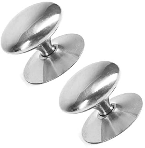 TERF® 30mm Traditional Polished Chrome Cabinet Door Knobs 30mm Chest Drawer Cupboard Kitchen Wardrobe Door Pull Handle Knobs with Fixing Screw for Home Office and Multi Use - Pack of 2