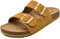 ONCAI Mules Femme Boucle Mules Et Sabots Femme Bout Ouvert Cuir Été Plates En Liège Sandales Jaune Taille 40.5