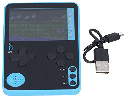 Console de jeux portable portable, la mini machine multicolore écran couleur rétro pour enfants support vidéo classique chargeur de batterie rechargeable système de câbles intégré