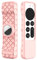 Für Apple TV-Fernbedienung für Siri 2nd Generation Fernbedienungsgehäuse, Schutzhülle Ersetzt für Apple TV Remote Case Strapazierfähige Silikonkautschukabdeckung für Apple Siri Remote (Pink)