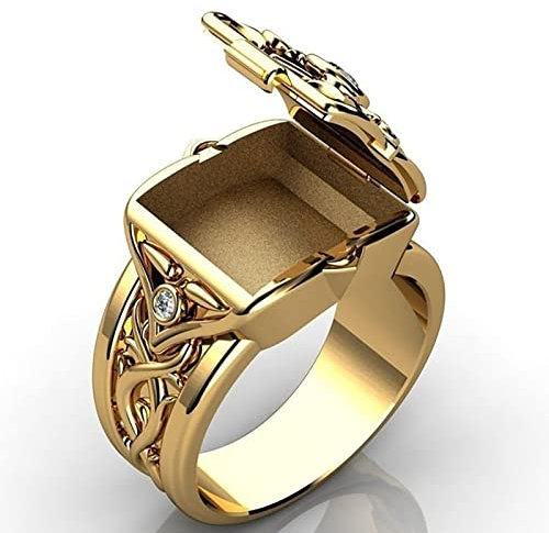 PAIHUIART Ring Ringe Damen Bijouterie Frauen Schmuck Aufklappbarer Ring Schmuck Trendy Schmuck Accessoires Für Damen Schmuck Kreatives Design 11 Gelb