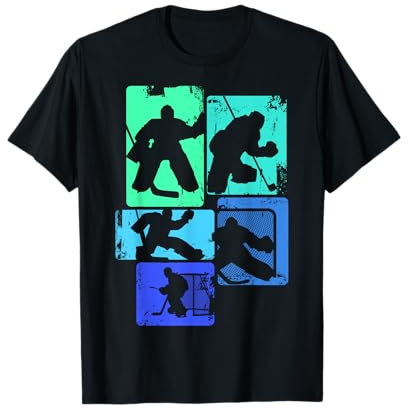 Eishockey Torwart Jungen Kinder Männer T-Shirt