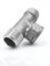 Raccordo per tubo a T a 3 vie filettato maschio+femmina+maschio 1/4 3/8 1/2 3/4 1 1-1/4 1-1/2 2 filettato SS304 acciaio inossidabile-3/8