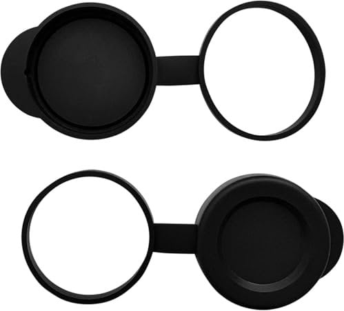 32mm Binocular/Monocular Objective Lens Caps Internal Diameter 47.5-49mm Rubber Cover Set Black
