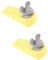 FIXOSHEE 2pcs Elegant Mouse Design Door Stopper Prevent Door Slamming Decorative Home Accessory Lightweight Safe for Pets Fit