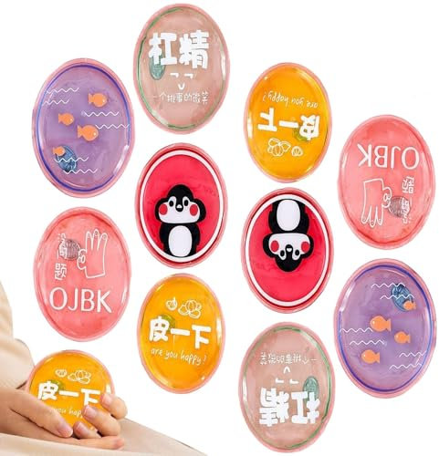 10 Reusable Gel Click Heat Pads - Instant Heat Packs - Snap Click Hand Warmers | For Pockets, Camping, Hiking Or Skiing