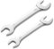 Zyghjort 2 Doppelmaulschlüssel Extra Flach, Schraubenschlüssel Set Metrisch Sw 9,5 mm - 14mm Schlüssel Kohlenstoffstahl Spiegelverchromt Gabelschlüsselsatz Set Für Enge Räume