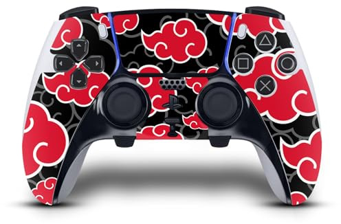 Head Case Designs Offizielle Naruto Shippuden Akatsuki Ikonisch Vinyl Haut Gaming Aufkleber kompatibel mit Sony PlayStation 5 PS5 DualSense Edge Controller