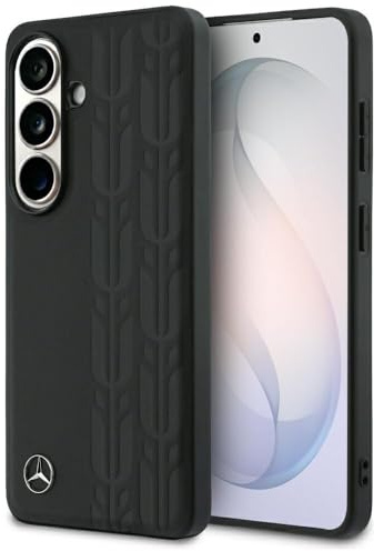 CG MOBILE Mercedes Lorbeerblätter kompatibel mit MagSafe Hülle für Samsung Galaxy S26 (Schwarz)
