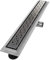 VILSTEIN Duschrinne 70cm, Edelstahl Bodenablauf Komplettset, extra flach, Siphon mit Geruchsstop, Haarsieb - Kreise