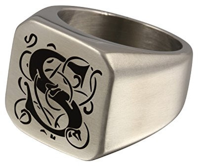 Juwelier Schönschmied - Herren Siegelring Bikerring Ring Barnabas Edelstahl 60 (19.1) 187Hla