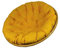 Rattani - Polster, Kissen, Auflage, Ersatzpolster für Rattan Papasansessel, Stoff Uni Living 247 D 120 cm, Made in EU