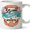 Mugffins Geburtstagstasse 55 Jahre Alt - Becher/Mug als Geschenk zum Geburtstag/Jubiläum - Keramik 350 mL