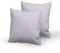Pizuna Luxuriöser Soft-Satin 2er Pack Kissenbezug 65 x 65 cm Violett Grau, 400 Fadenzahl Baumwolle Quadratisch Kissenbezüge, 100% Langstapel Baumwolle Kissenbezug (Violett Grau 65x65 cm)