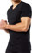 Baci e Abbracci 3 Magliette Intime Uomo Cotone Elasticizzato Pacco da 3 T Shirt Uomo Manica Corta Cotone Bielastico Maglietta Uomo Nera o Bianca