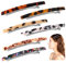 6Pcs Französisch Haarspangen Frauen Haarspange Automatische Acetat Haarspange Rechteckige Haarspangen Acryl Pferdeschwanzhalter Haarspangen für mittlere und Dickes Haar