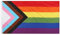 TRIXES Progress Regenbogen-Flagge – LGBTQ+ Pride-Flaggen – Außen- & Innendekorationen für Haus, Garten, Festival, Party, Pride Events – Unterstützung für Lesben, Schwul, Bi, Trans & LGBTQ+ 1,5 x 0,9 m