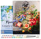 Figured'Art Peinture par Numéro Adulte avec Cadre Fleurs et Fruits - Herman Henstenburgh - Activité Manuelle Kit de Loisir Créatif DIY Numéro d'Art Complet - 40x50cm toile tendue sur châssis